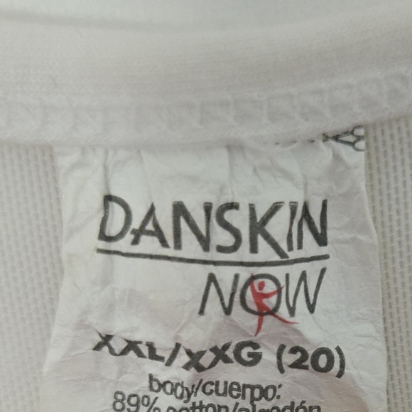 Danskin Now White Sleeveless Women's Top Size XXL - Picture 5 of 5